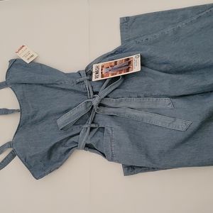 REWASH Belted Denim Jumper